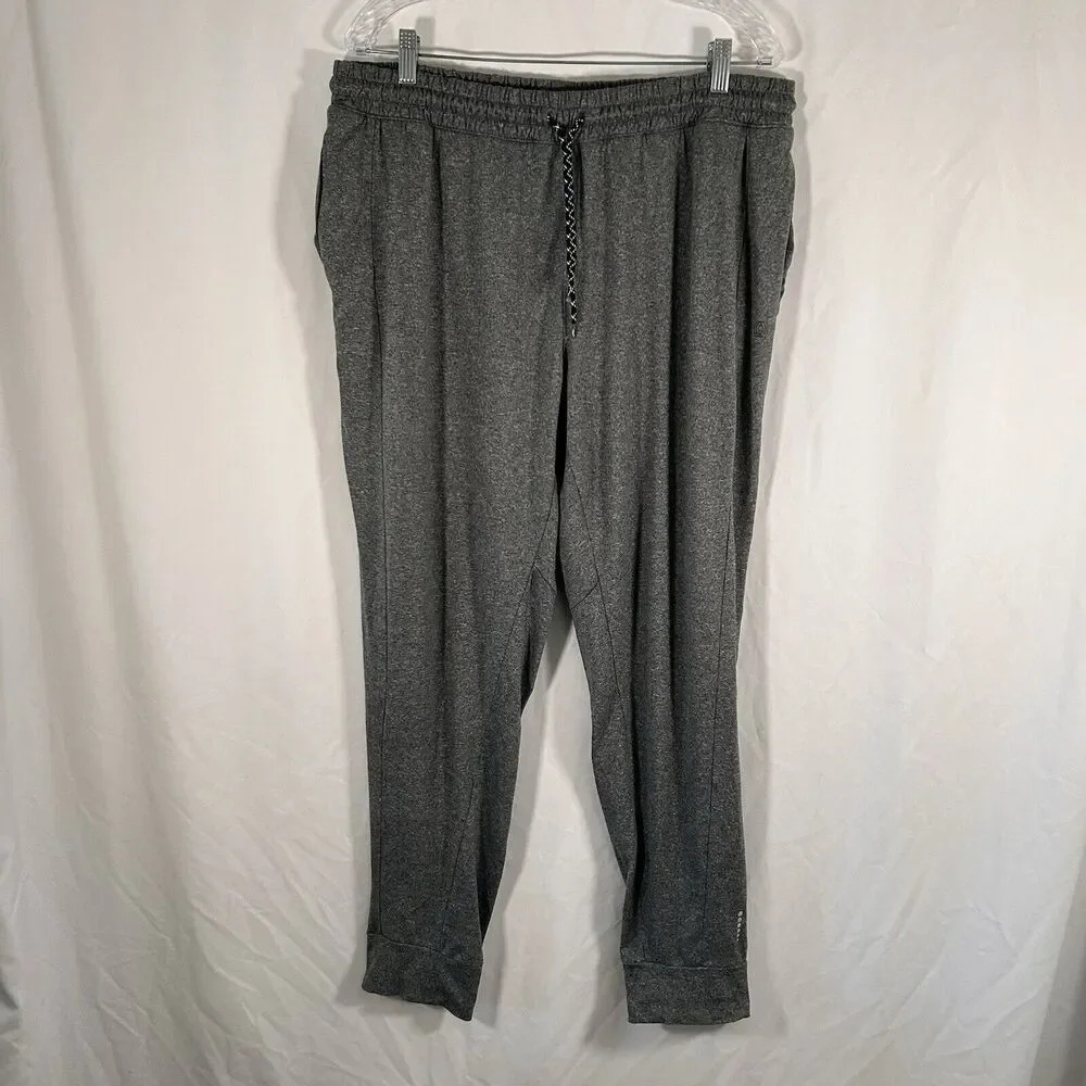 Balance Collection Joggers Women's XL Grey Drawstring Pull On Zip Pocket